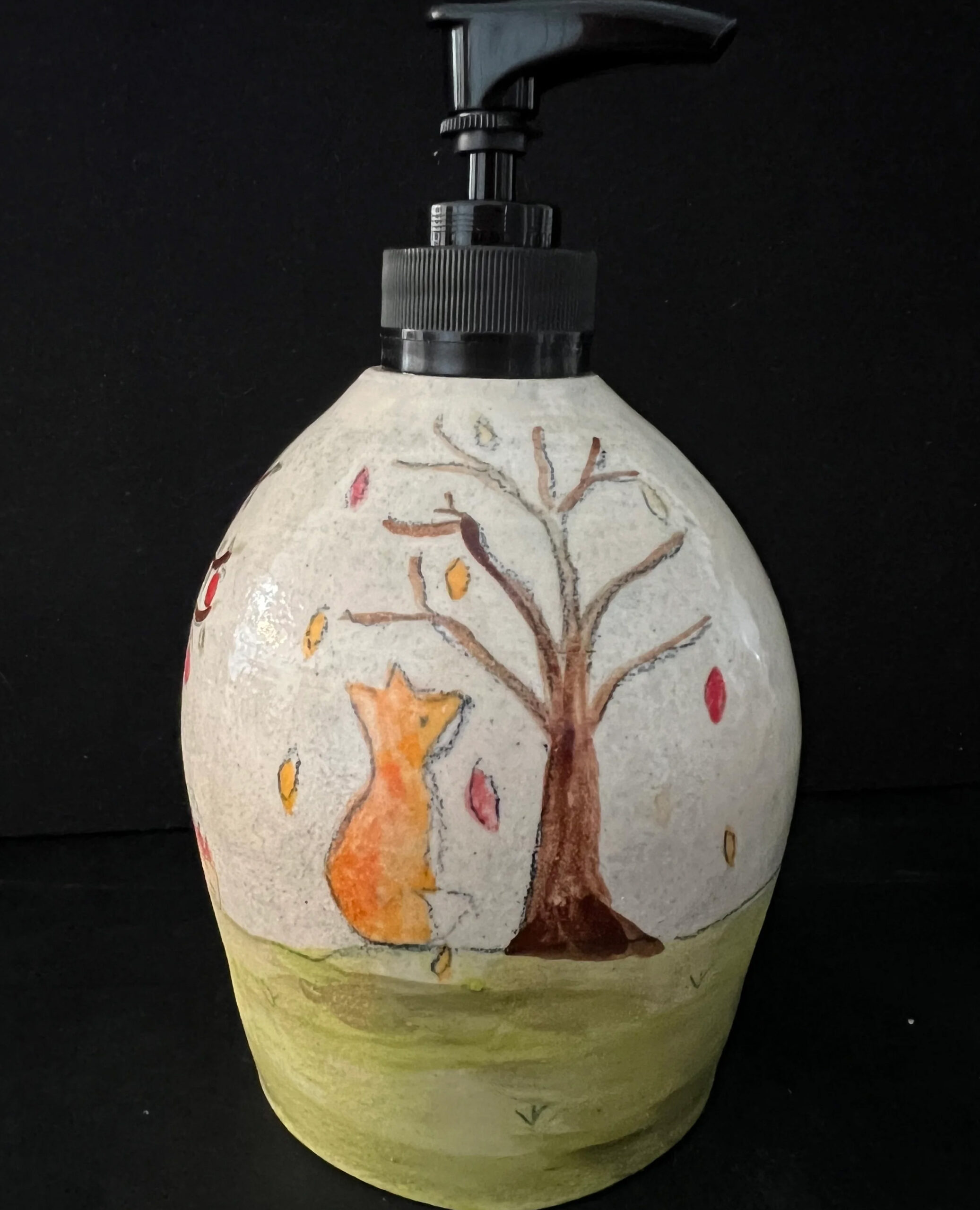 Paint your own Pottery – Fall Soap Dispenser