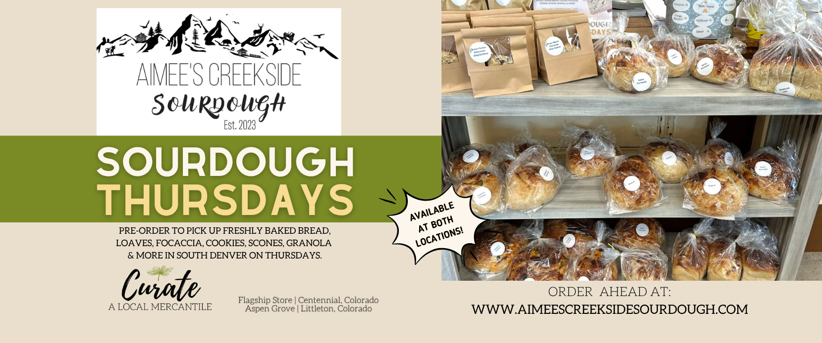 Sourdough Thursdays w/Aimees Creekside Sourdough