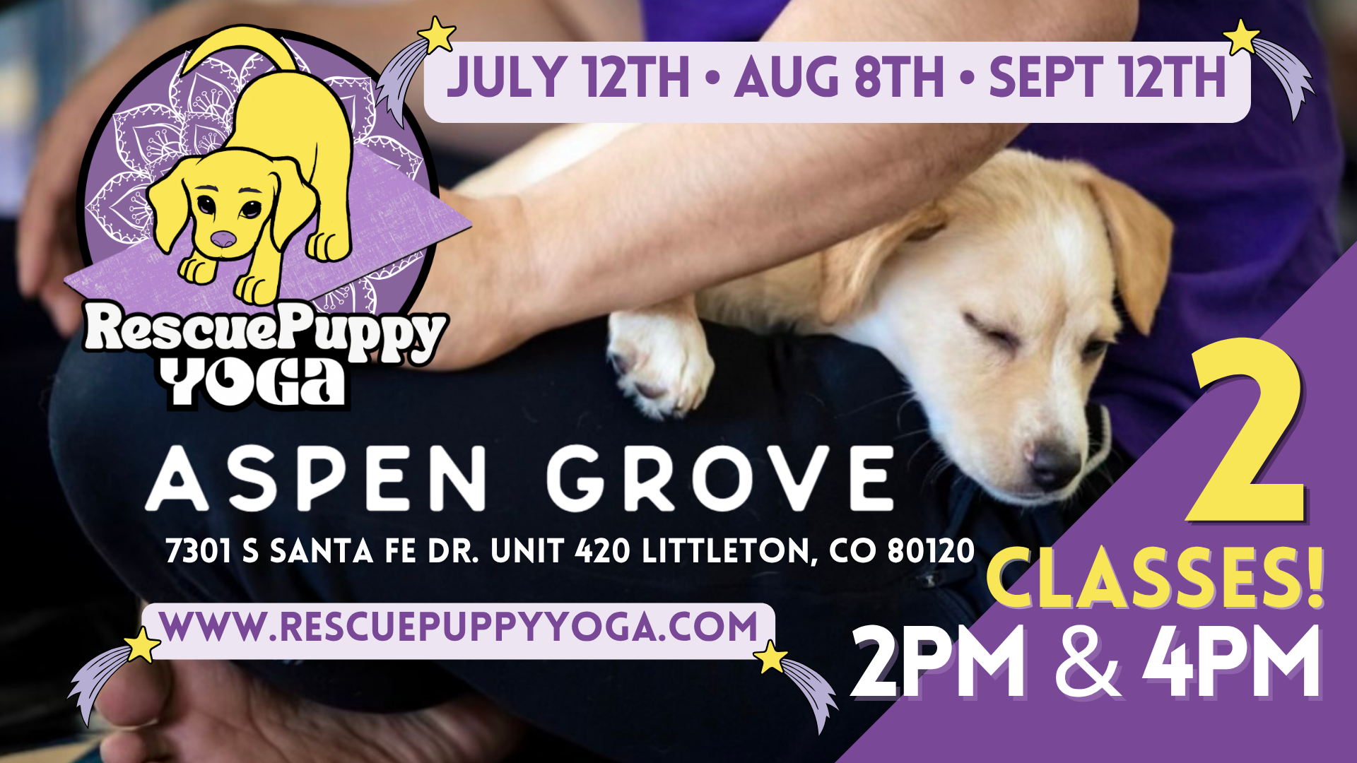Rescue Puppy Yoga